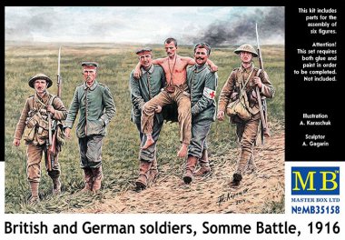 1/35 British and German Soldiers, Somme Battle, 1916