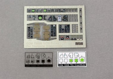 1/72 Cockpit Color Etching Parts for F-14A Tomcat (Hobby Boss)