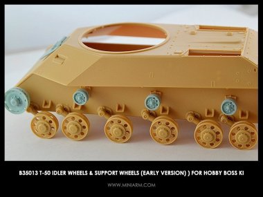 1/35 T-50 Idler Wheels & Support Wheels Early for Hobby Boss