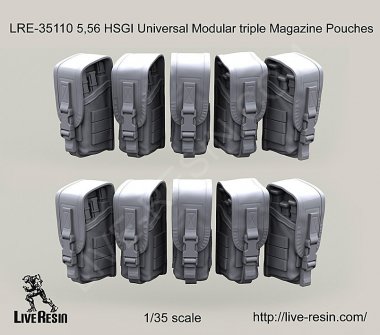 1/35 5.56 HSGI Universal Modular Triple Magazine Pouches