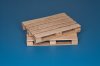 1/35 Natural Wood Pallets (4 pcs, Self Assembly Kit)