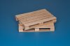 1/35 Natural Wood Pallets (4 pcs, Self Assembly Kit)