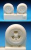 1/48 Spitfire 3 Slot Wheels - Circumferential Tread