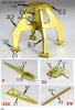 1/700 Modern Giant Travelling Gantry Crane with Double Lever Jib