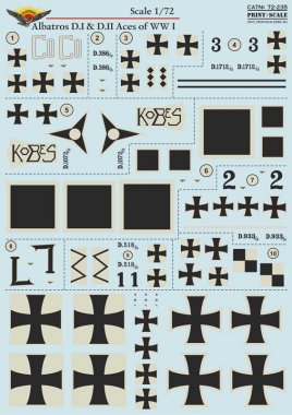 1/72 Albatros D.I & D.II Aces of WWI