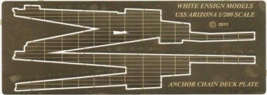 1/200 USS Arizona Anchor Deck Plates for Trumpeter