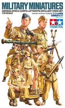 1/35 German Africa Corps Luftwaffe Artillery Crew Set