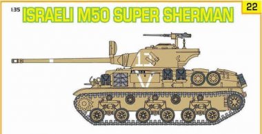 1/35 Israeli M50 Super Sherman w/ Israeli Paratroopers
