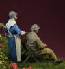 1/35 WWII Belgian Nurse and Wounded BEF Soldier
