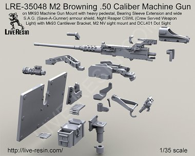 1/35 M2 Browning Cal.50 Machine Gun on MK93 Mount #2