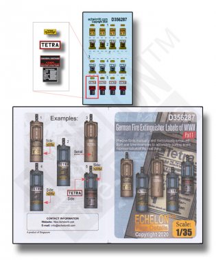 1/35 German Fire Extinguisher Labels of WWII (Part.1)