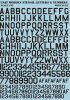 1/32 USAF Modern Stencil Letters & Numbers (Black)