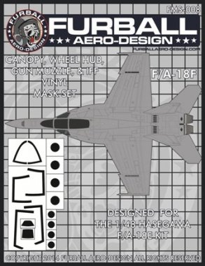 1/48 F/A-18F Super Hornet Vinyl Mask Set for Hasegawa