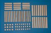 1/35 Natural Wood Pallets (4 pcs, Self Assembly Kit)