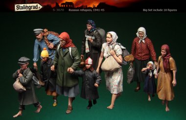 1/35 Russian Refugees, 1941-45 (Big Set, 10 Figures)