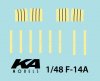 1/48 F-14A Tomcat Detail Up Parts for Tamiya