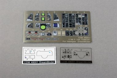 1/48 Cockpit Color Etching Parts for F-14A Tomcat (Hasegawa)