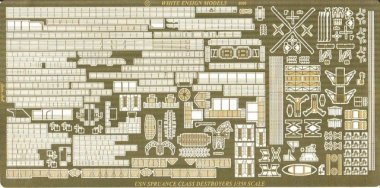 1/350 USS Spruance Class Detail Up Etching Parts