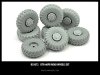 1/35 BTR-60PB Road Wheels Set (8 pcs) for Trumpeter