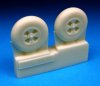 1/72 Hawker Tempest Main Wheels - Smooth Tread