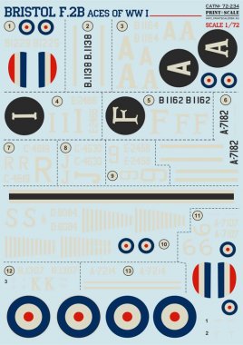 1/72 Bristol F.2B Aces of WWI