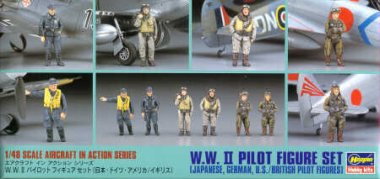 1/48 WWII Pilot Figure Set