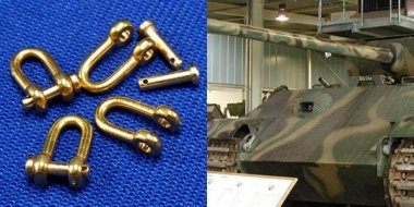 1/35 Shackles for Military Vehicles (H8.2 x D4.4mm, 4 pcs)