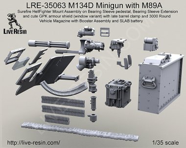 1/35 M134D Minigun w/M89A Mount Assembly #1