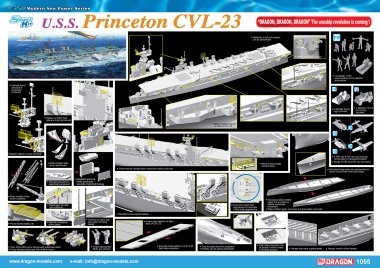 1/350 USS Princeton CVL-23, Independence Class Aircraft Carrier