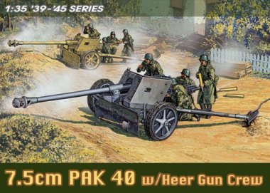 1/35 German 7.5cm Pak 40 w/ Heer Gun Crew
