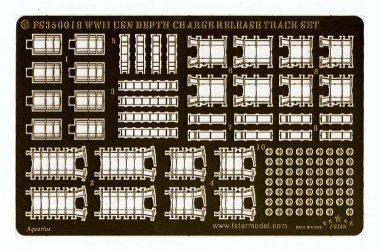 1/350 WWII USN Depth Charge Release Track Set