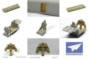 1/48 F-5E Tiger II Detail Up Etching Parts for AFV Club