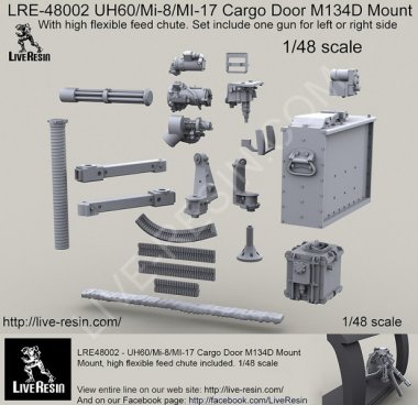 1/35 UH-60/Mi-8/Mi-17 Cargo Door M134D Mount