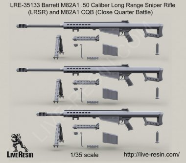 1/35 Barrett M82A1 Cal.50 LRSR and M82A1 CQB