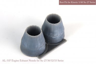 1/48 Su-27/30/33 Exhaust Nozzle Set (Closed) for Kinetic