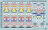 1/350 WWII IJN Flag #3, Belongingness & Signal Flag Decal Set