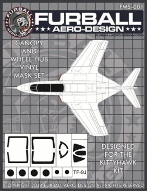 1/48 TF-9J Cougar Vinyl Mask Set for Kitty Hawk