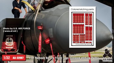1/32 Remove Before Flight Tags (Colored Etching Parts)