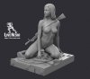 1/16 Becca - Resin Girl Figure with AN-94 Abakan and Base