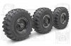 1/35 Sagged Wheel Set "Kama" for 6X6 Truck Kamaz-5350 (6 pcs)