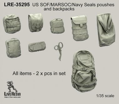 1/35 US SOF/MARSOC/Navy Seals Poushes and Backpacks
