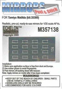 1/35 Maltida 2 Mk.III/IV Mirrors for Tamiya