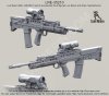 1/35 L85A1 SA80 Assault Rifle with Iron Sight and Elcan Specter
