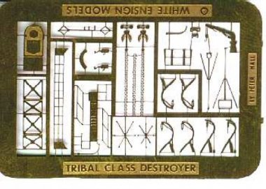 1/700 Tribal Class Destroyer Detail Up Etching Parts