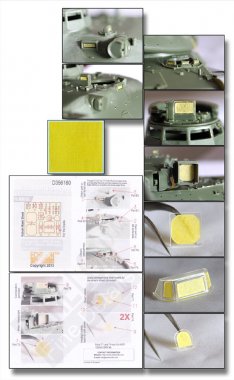 1/35 AMX-30B & AUF1 Vision Block & Panel Masks for Meng Model