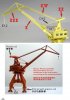 1/700 Modern Giant Travelling Gantry Crane with Double Lever Jib