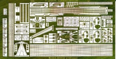 1/700 HMS Hood Detail Up Etching Parts for Trumpeter