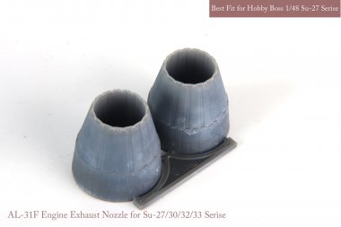 1/48 Su-27/30/33 Exhaust Nozzle Set (Closed) for Hobby Boss