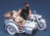 1/35 German Motorcycle Rider with a Pig
