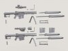1/35 Barrett M107 Sniper Rifle w/QDL Supressor Set